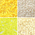 Lemon Silk 4 Color Set, 6 x 9mm Pony Beads, 600 beads