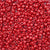 Matte Red Opaque Plastic Pony Beads 6 x 9mm