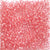 Medium Coral Transparent Plastic Pony Beads 6 x 9mm