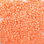 Peach Opaque Plastic Craft Pony Beads, Plastic Bead Size 6 x 9mm in bulk bag