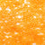 Orange Glitter Plastic Craft Pony Beads, Size 6 x 9mm