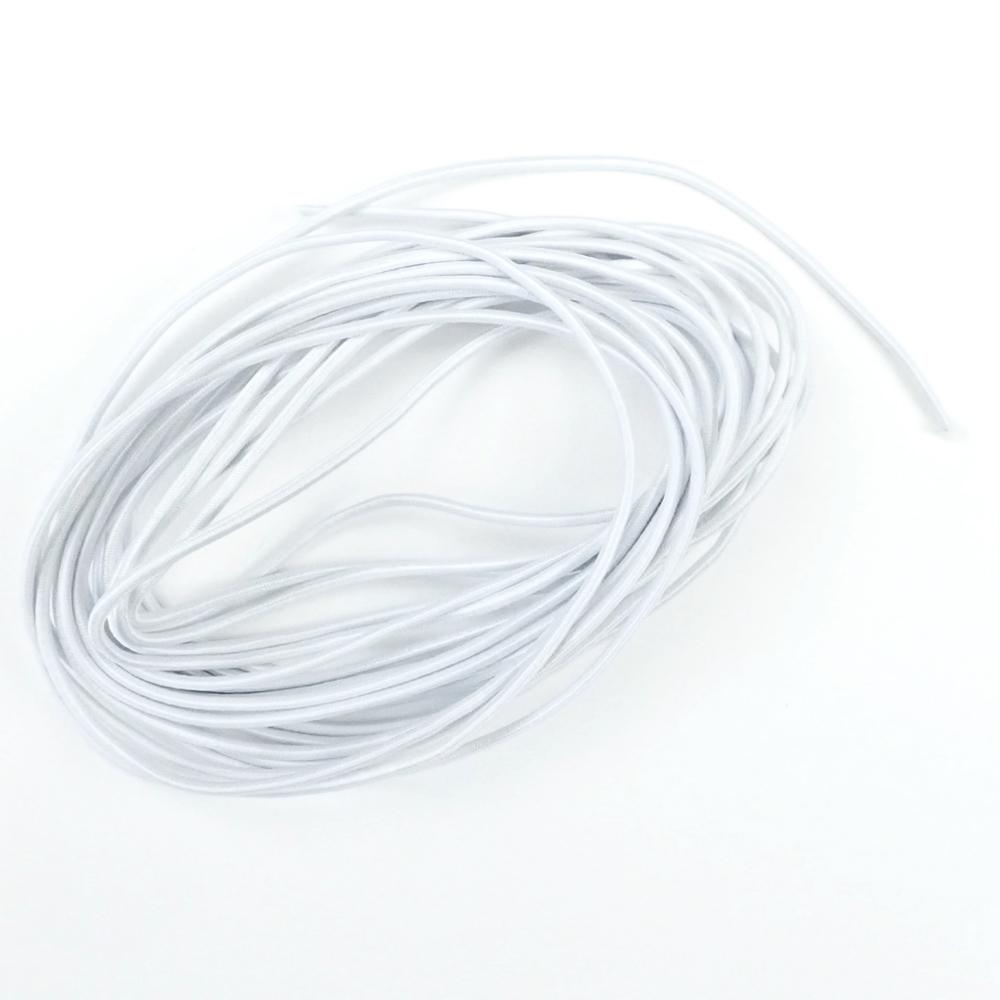 White Elastic Stretch Cord 1.2mm thick, 100 yards (300 ft)