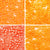 Orange 4 Color Set, 6 x 9mm Pony Beads, 600 beads