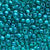 Teal Transparent Opaque Plastic Craft Pony Beads, Size 6 x 9mm