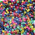 Vivid Bold Pearl Colors Multicolor Mix Plastic Craft Pony Beads, Size 6 x 9mm