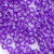 Amethyst Purple Glitter Plastic Pony Beads 6 x 9mm