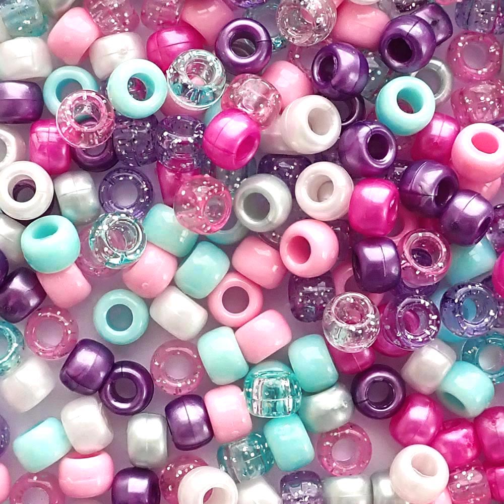 Princess Mix Pony Beads for bracelets, jewelry, arts crafts, made in USA -  Pony Beads Plus