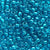 Teal Blue Transparent Plastic Pony Beads 6 x 9mm