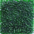 Deep Emerald Green Transparent Plastic Pony Beads 6 x 9mm