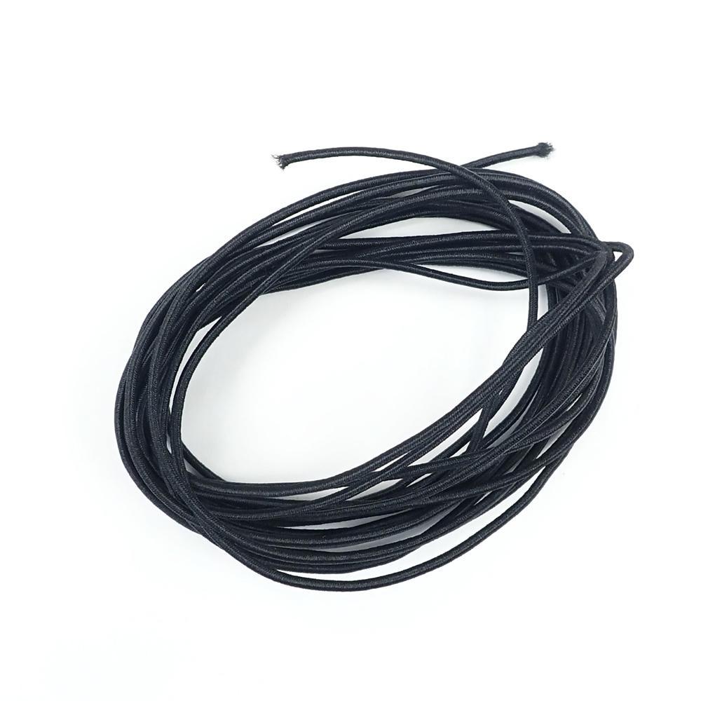 Black Elastic Cord 2mm 72 yds (216 ft)