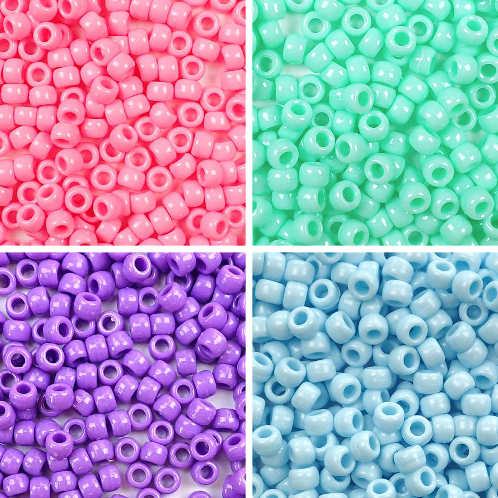 Beadery Pony Beads 6 x 9mm Transparent 1000 Pieces 750V – Beadery Products