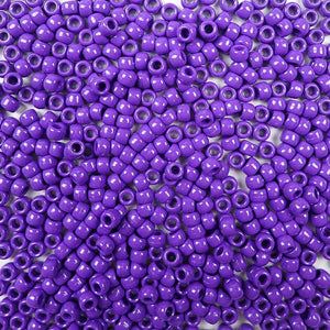 Purple Plastic Craft Pony Beads, Size 6 x 9mm