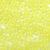 Yellow Glow Plastic Craft Pony Beads, Size 6 x 9mm