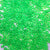 Transparent Mint Green Plastic Craft Pony Beads, Size 6 x 9mm