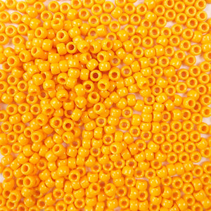 Goldenrod Plastic Pony Beads 6 x 9mm