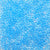 Light Sapphire Blue Transparent Plastic Craft Pony Beads, Size 6 x 9mm