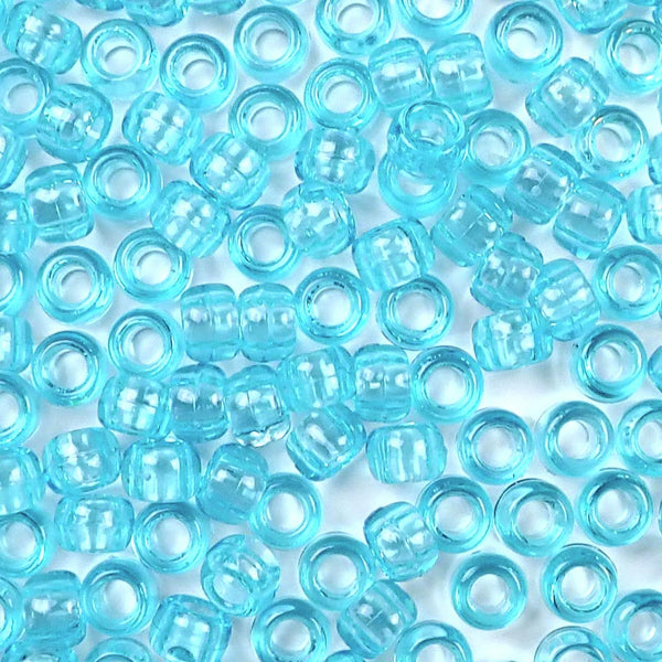 Smoke Topaz Transparent Plastic Craft Pony Beads 6x9mm, 1000 beads Bulk -  Pony Beads Plus