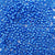 Dark Blue Pearl Plastic Craft Pony Beads, Size 6 x 9mm