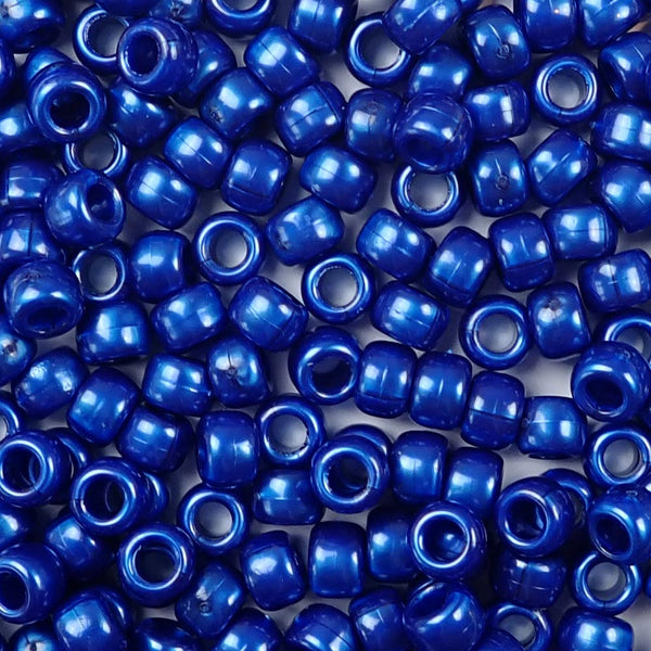 Tropic Blue Plastic Craft Pony Beads 6x9mm Bulk Pack - Pony Bead Store