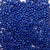 Cobalt Dark Blue Pearl Plastic Craft Pony Beads, Size 6 x 9mm