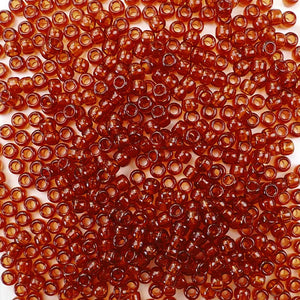 Tortoise Transparent Plastic Craft Pony Beads, Size 6 x 9mm
