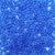 Dark Sapphire Blue Glitter Plastic Craft Pony Beads, Size 6 x 9mm
