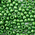 Green Pearl Plastic Craft Pony Beads, Size 6 x 9mm