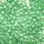 Peridot Green Glitter Plastic Pony Beads 6 x 9mm