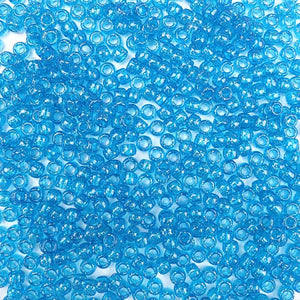 Turquoise Glitter Plastic Craft Pony Beads, Size 6 x 9mm