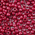 Dark Cranberry Pearl Plastic Craft Pony Beads, Plastic Bead Size 6 x 9mm in bulk bag