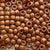 Medium Brown Tiger Eye Plastic Craft Pony Beads, Size 6 x 9mm
