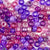 Violet Colors Multicolor Mix Plastic Craft Pony Bead in shades of dark and light purple and pink, Plastic Bead Size 6 x 9mm in bulk bag