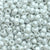 Pale Silver Gray Pearl Plastic Pony Beads 6 x 9mm