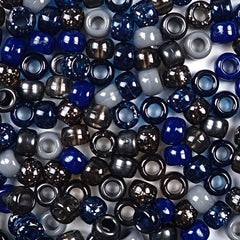 Navy Blue Pony Beads