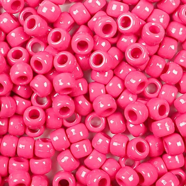 Red Opaque Pony Beads for bracelets, jewelry, arts crafts, made in USA -  Pony Beads Plus