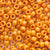 Butternut orange opaque pony beads