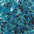 Ocean Blue Turquoise Mix Plastic Pony Beads 6 x 9mm