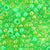 Lime Mix Plastic Pony Beads 6 x 9mm