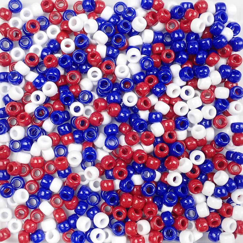 100/200pcs 6x9mm Colorful Acrylic Beads Round Big Hole Pony Spacer Beads  For Jewelry Making DIY Bracelets Necklaces Accessories