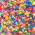 Circus Multi-color Mix Plastic Pony Beads 6 x 9mm