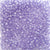 Medium Amethyst Purple Glitter Plastic Pony Beads 6 x 9mm