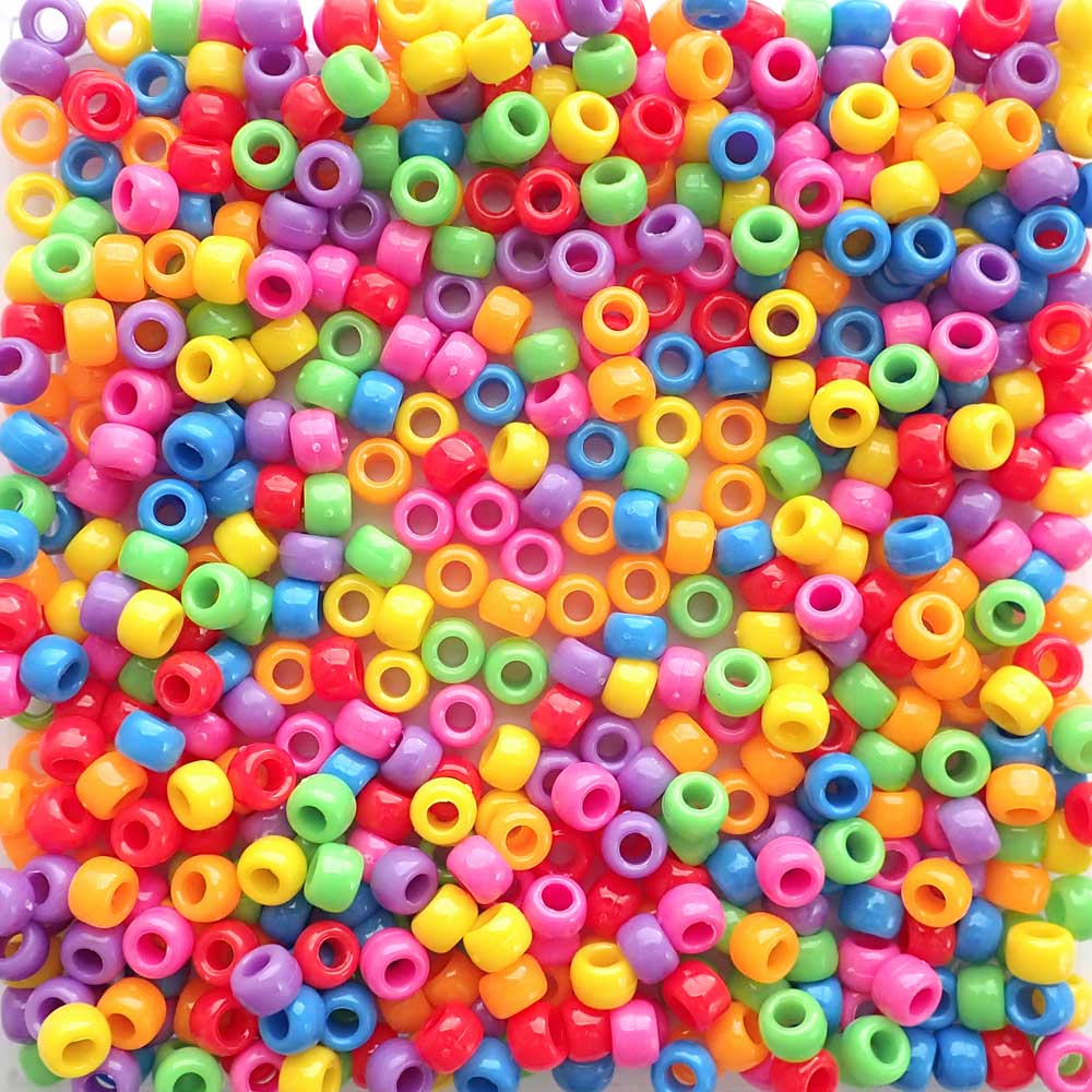 Tropical Opaque Color Kit, Pony Beads 6 x 9mm, Made in the USA - Pony Bead  Store