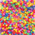 Carnival Opaque Mix Plastic Pony Beads 6 x 9mm