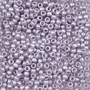 Medium Lavender Pearl Plastic Pony Beads 6 x 9mm