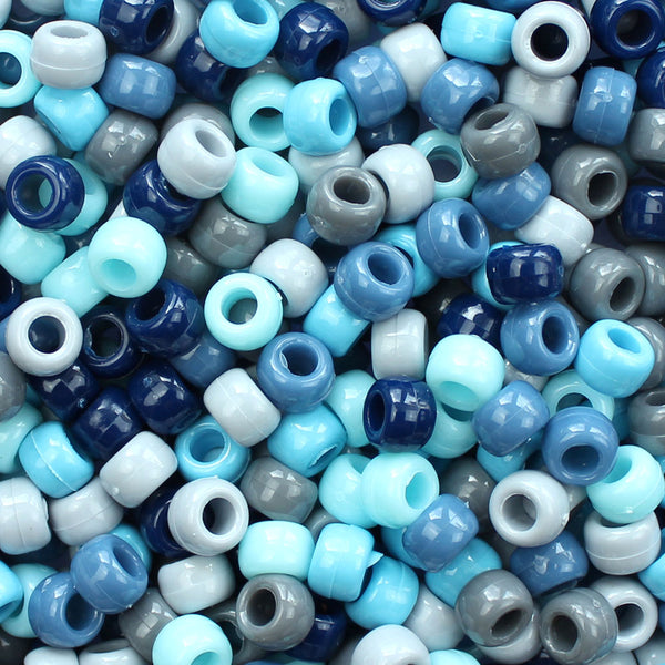Royal Blue Pony Beads Value Pack, 6 x 8mm, 500 Pieces