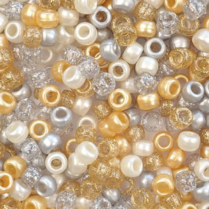 Classic Glamour Mix Plastic Pony Beads 6 x 9mm