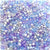 Blue & Purple Ice Mix Plastic Pony Beads 6 x 9mm