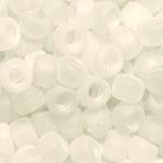 Crystal Frost Matte Plastic Craft Pony Beads, Size 6 x 9mm