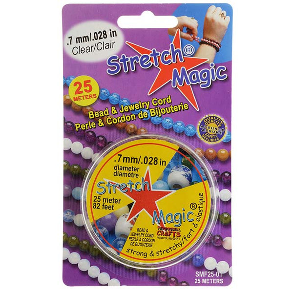 Colorations Clear Stretchy Beading Cord - 100 Yards